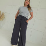 Staying Put Casual Pants - Graphite
