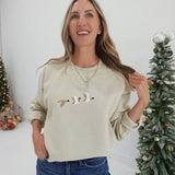 Embroidered Mallard Sweatshirt - Sand