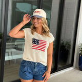 Independence Crochet Top - Cream