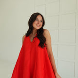 Game Winning Romper - Red