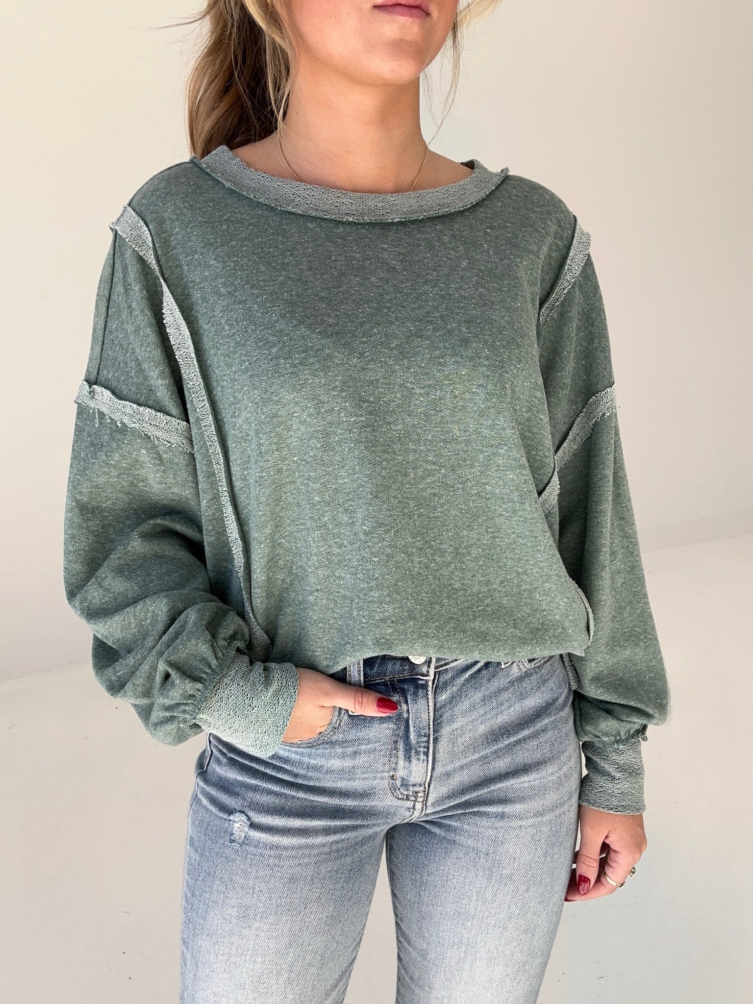 Foggy Bottom Pullover - Green