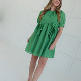 My Downfall Mini Dress - Green