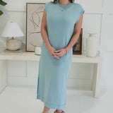 On Board Midi Dress - Dusty Teal