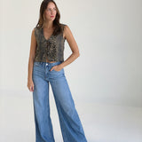 High-Road Wide Leg Jeans