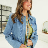 Mateo Scallop Placket Jacket