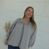 Common Ground Blouse - Gray