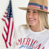 American Flag Sunhat