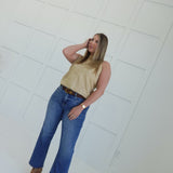 Selma Suede Top - Sand