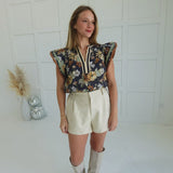 Margot Flutter Sleeve Top