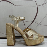 CeCe Platform Heel - Gold