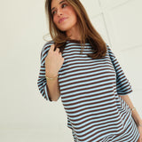 Drew Striped Set - Blue/Brown