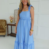 Forbidden Love Midi Dress - Blue