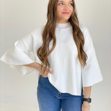 Belle's Dowry Sweater Top - Ivory