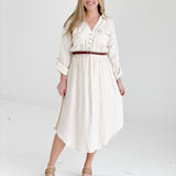 To My Core Dress - Cream