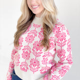 The Frenzy Sweater - Electric Pink