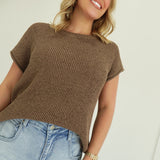 Mayson Knit Top - Mocha