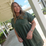 Peyton Mini Dress - Forest