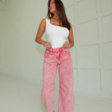 Done Deal Barrel Jeans - Taffy