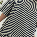 Drew Striped Set - Lt Taupe/Navy