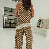 Olive's Plaid Pants - Olive