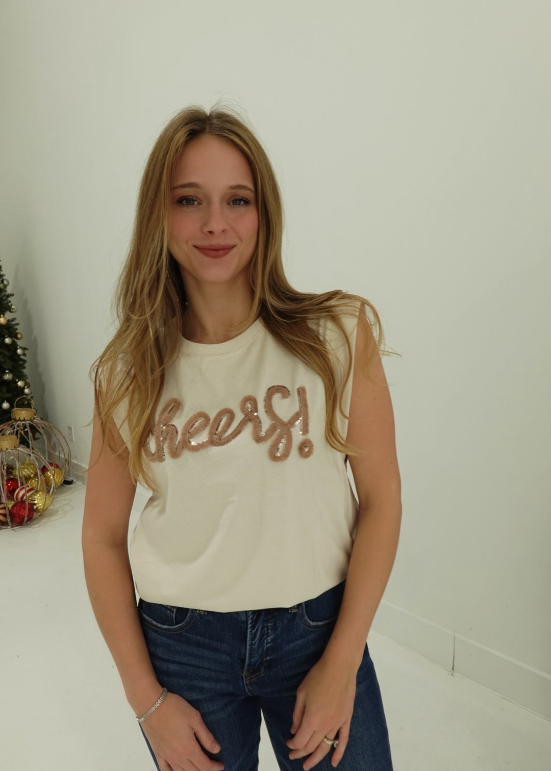 Cheers! Embellished Tee