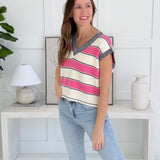 Catchall Sleeveless Sweater - Pink