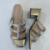 Chaney Chunky Heel - Gold