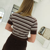 Mamie Striped Polo Top