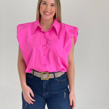 Leah Top - Hot Pink