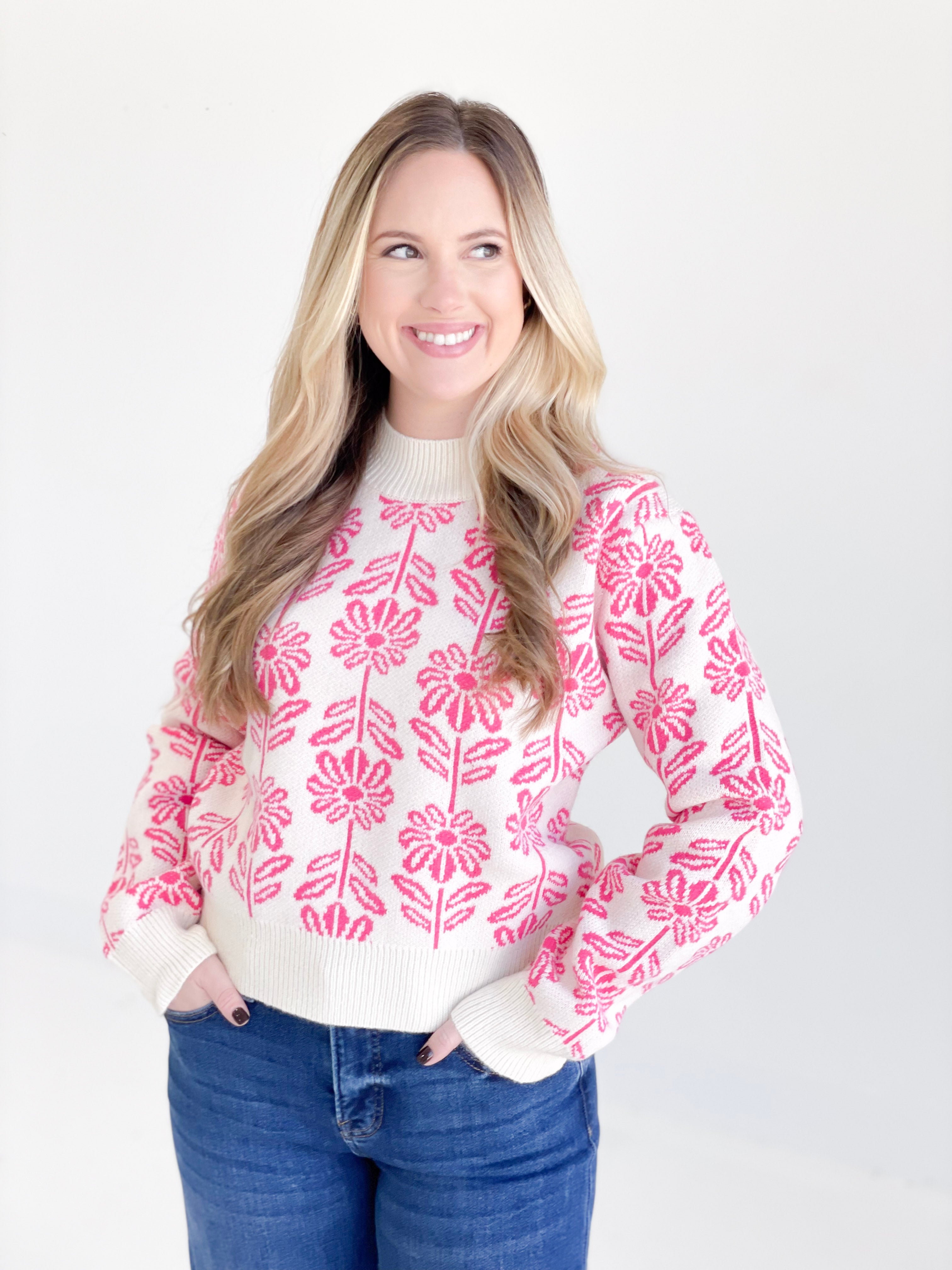 The Frenzy Sweater - Electric Pink