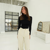 Willow Embroidered Pants - Cream