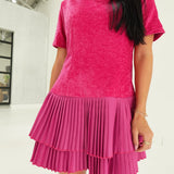 Carney Mini Dress - Hot Pink