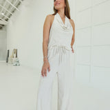 Maribel Linen Set - Oatmeal