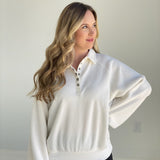 Call It A Night Pullover - Cream