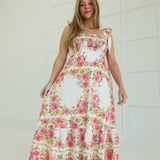 Mirror Mirror Midi Dress - Pink Multi