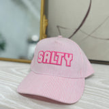 "Salty" Seersucker Trucker - Pink