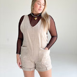 Keep To Myself Romper - Ash Mocha