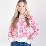 The Frenzy Sweater - Electric Pink