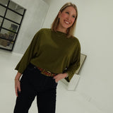 Castor Slouch Top - Olive