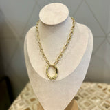 Oval Pendant Necklace