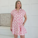 Flamingle Mini Dress - Pink