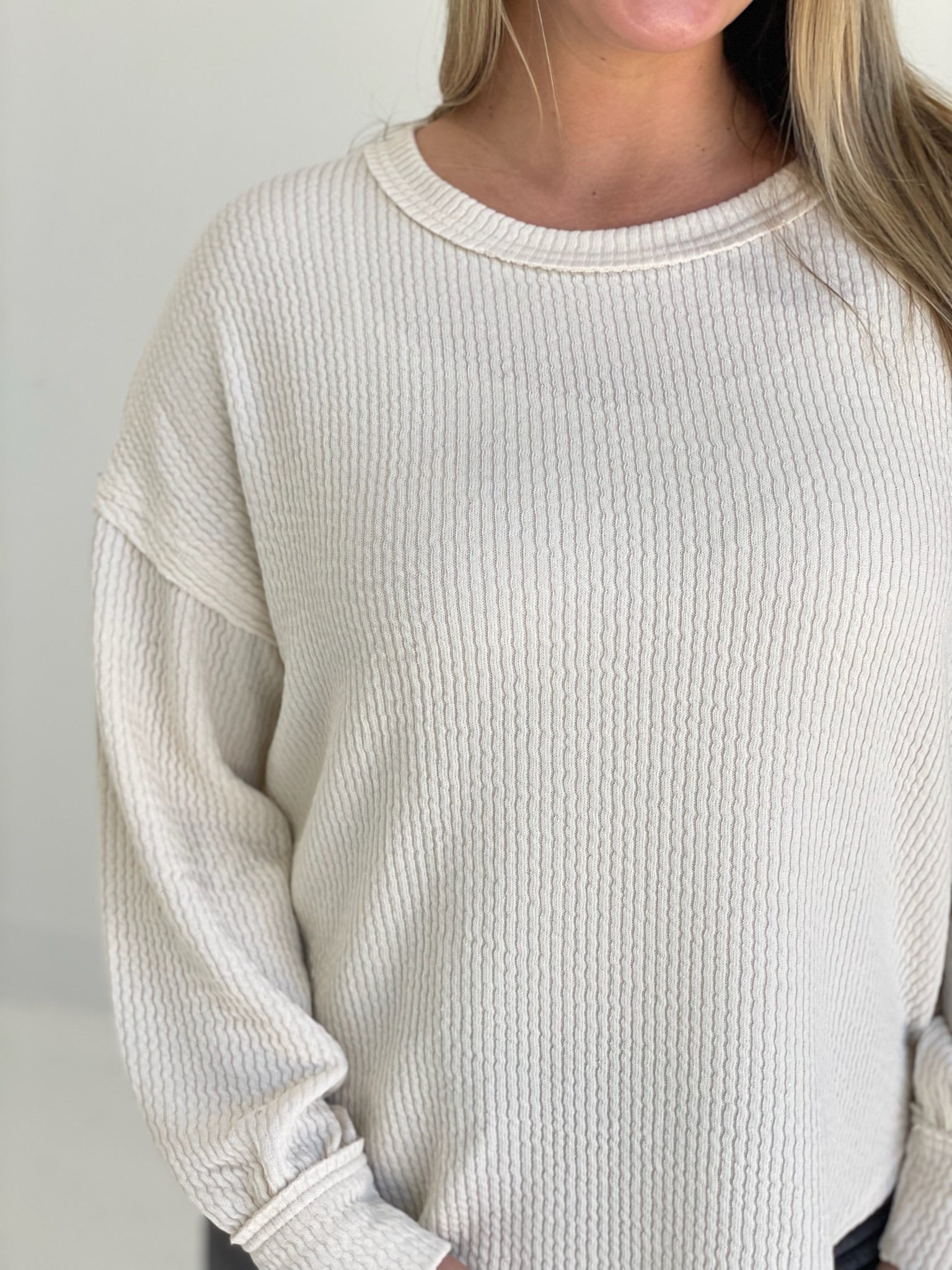 Knit Your Own Top- CREAM