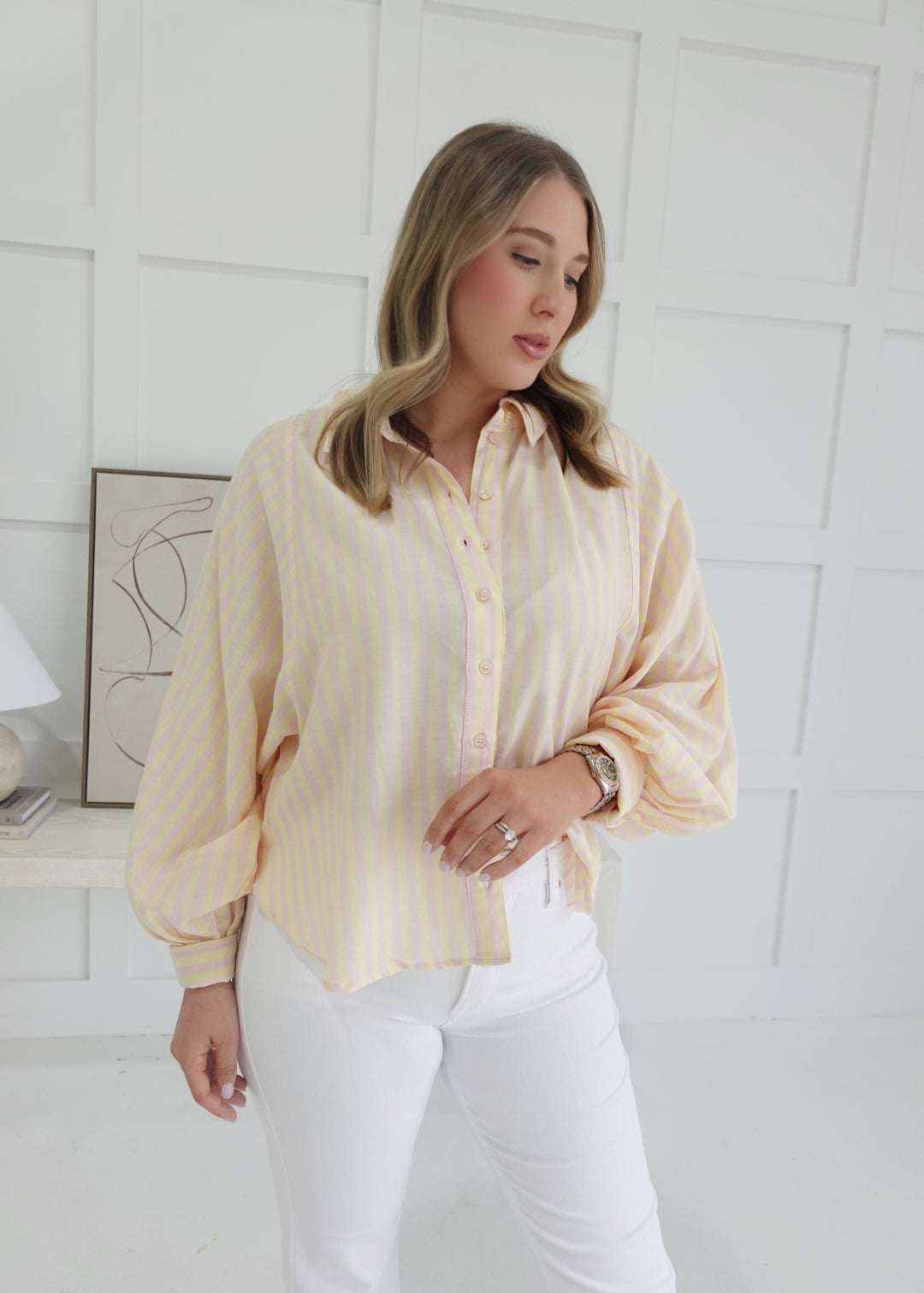 Taste Of Spring Top - Yellow/Pink