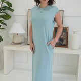 On Board Midi Dress - Dusty Teal