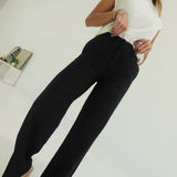 Lindy Linen Trouser - Black