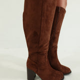 Briar Knee-High Boot - Chestnut Suede