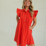 Kickoff Mini Dress - Red