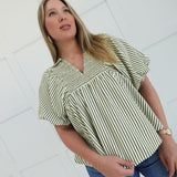 Be Distinct Top - Olive