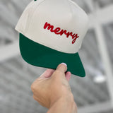 "Merry" Embroidered Cap