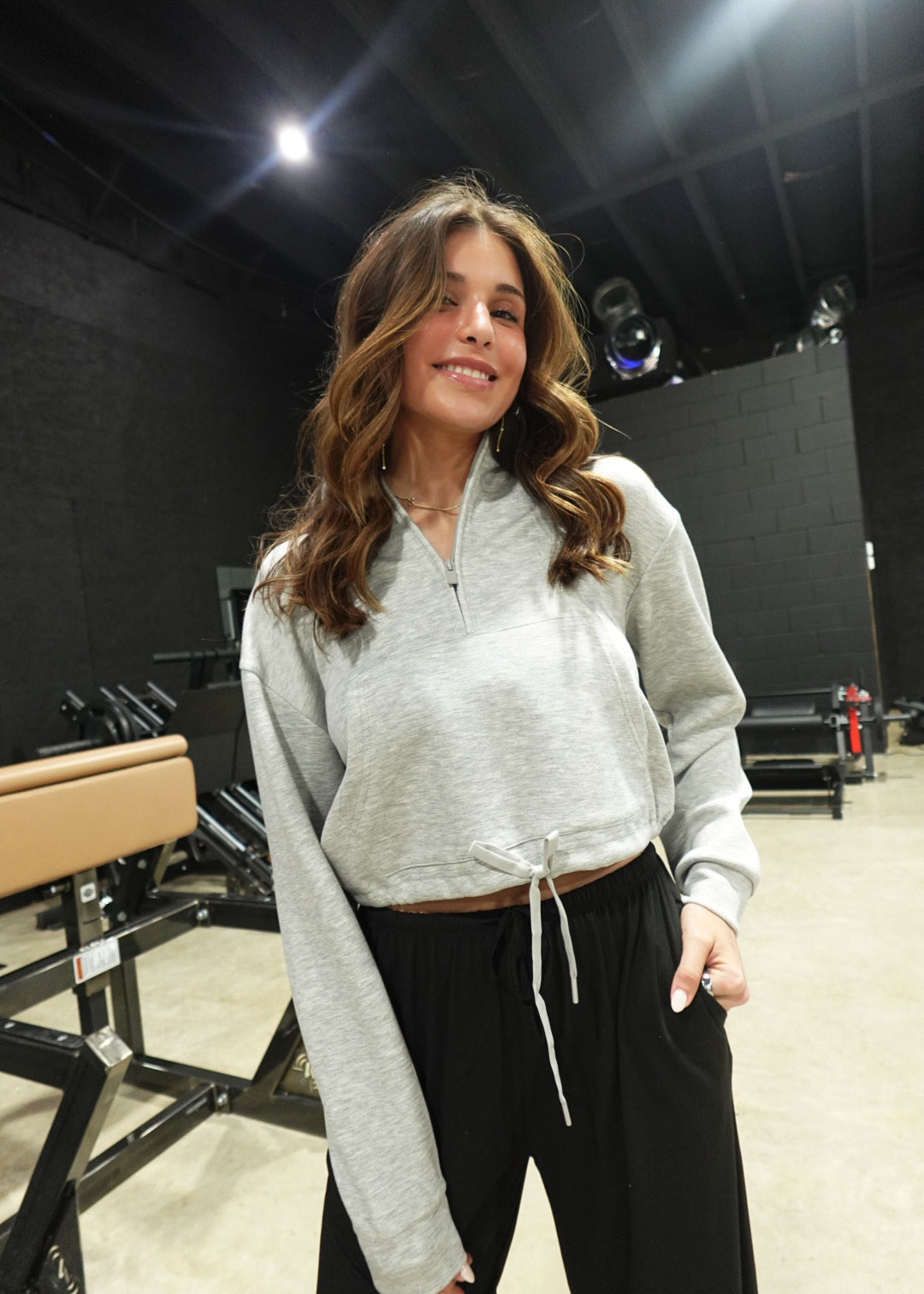 Run-Around Half Zip - Heather